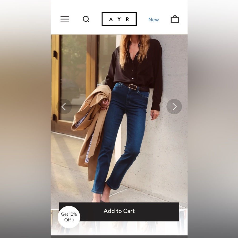 NWT AYR the pop jeans